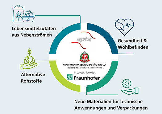 Grafik, welche die Forschungsschwerpunkte des FIP-NFS@ITAL darstellt.