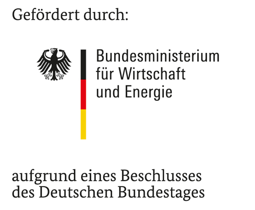 Förderlogo des Bundesministerium für Wirtschaft und Energie Förderlogo BMWi
