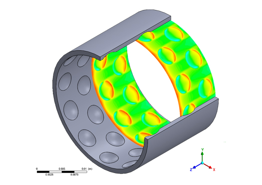 Schematische Darstellung von optimierten Makrostrukturen zur Optimierung der Reinigbarkeit additiv gefertigter metallsicher Bauteile