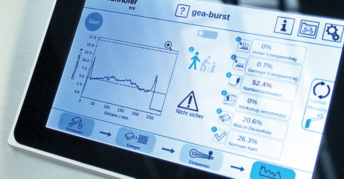 Online Registrierung »Bedienerführung an Maschinen in der Lebensmittelindustrie« Abbildung eines HMI