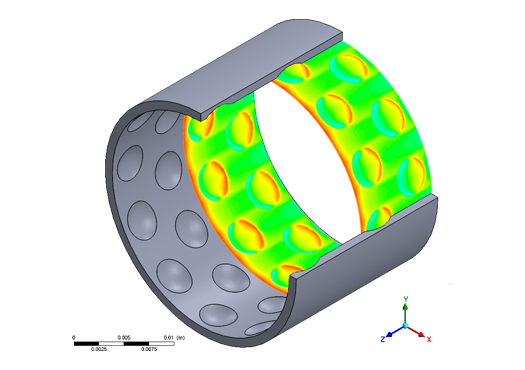 Schematische Darstellung von optimierten Makrostrukturen zur Optimierung der Reinigbarkeit additiv gefertigter metallsicher Bauteile