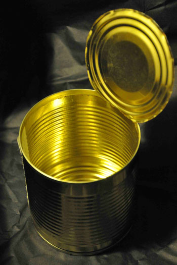 Inner coating of an open tin can