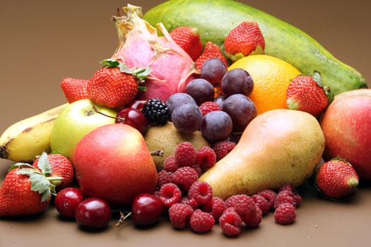 a pile of fruit