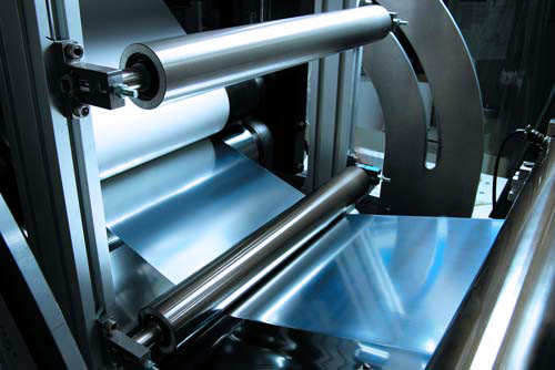 Lacquering and laminating plant for films