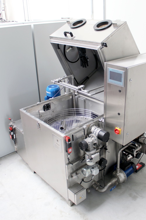 Model system for component cleaning Picutre of the model system for coponent cleaning