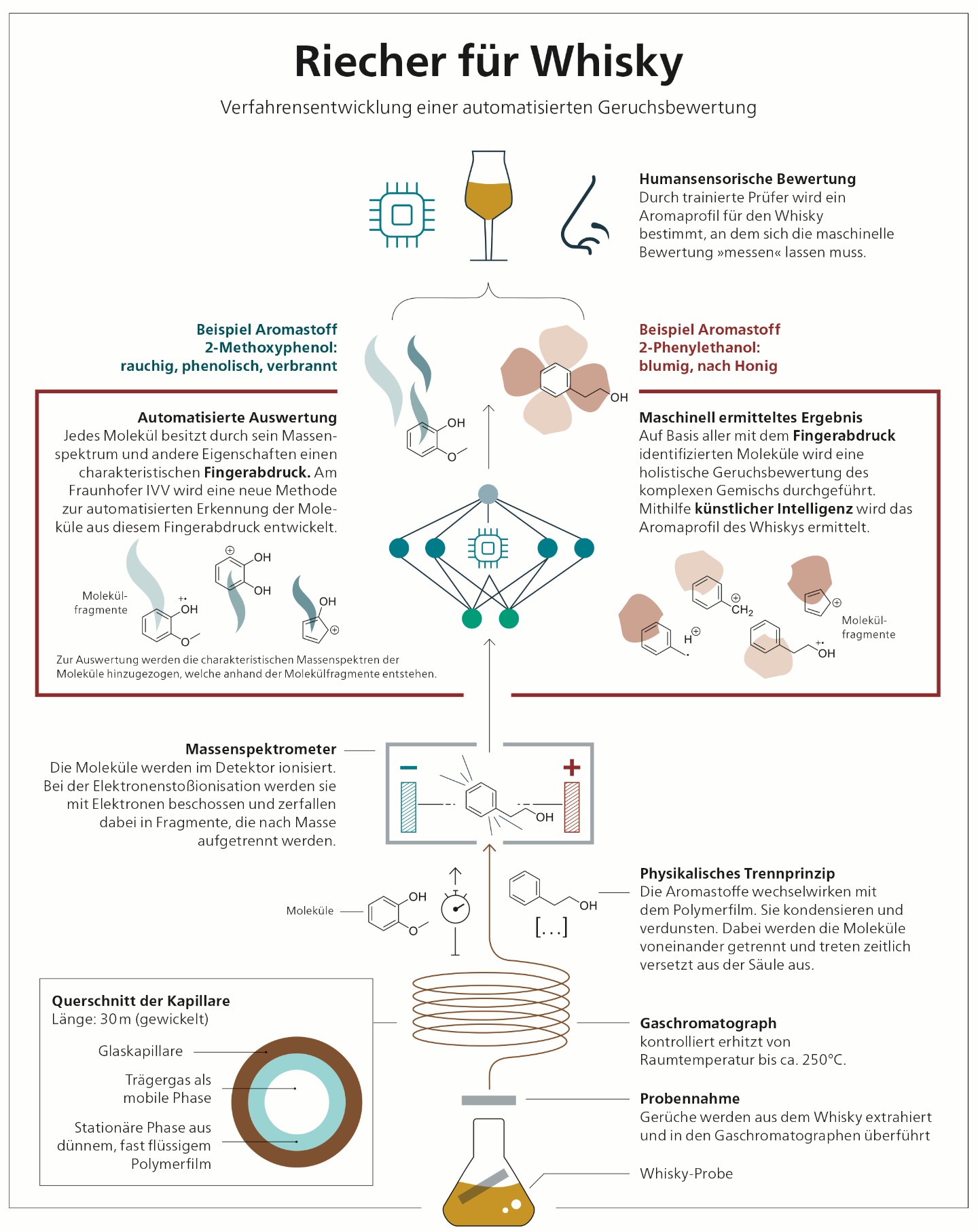 Poster with pictures on the topic: Process development of an automated odor evaluation