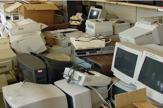 Collection point for waste electrical and electronic equipment